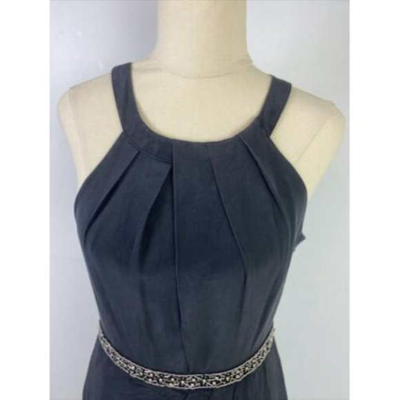Forever New Size 10 Women's Dress Black Party Cocktail Beaded 100% SILK - Picture 2 of 12